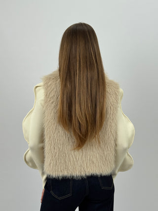 Gilet in Pelliccia Stelvio Miele