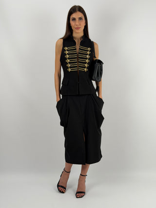 Gonna Lumina Midi con Drappeggi