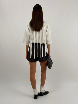 Gonna Pantalone Asimmetrica Grigio Scuro