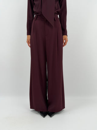 Pantalone Palazzo Bordeaux Lumina