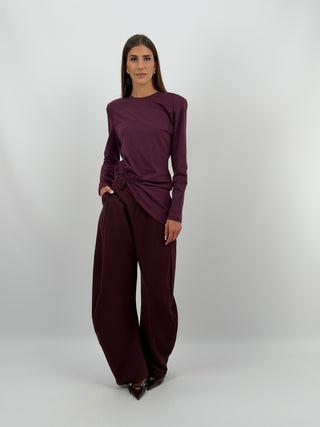 Pantalone Baggy Bordeaux Lumina