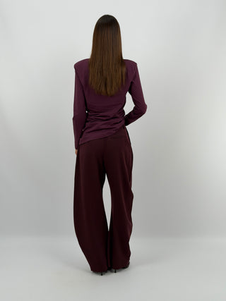 Pantalone Baggy Bordeaux Lumina