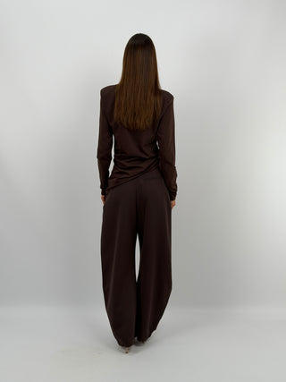 Pantalone Baggy Marrone Lumina