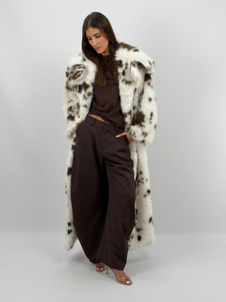 Pelliccia Lunga Animalier Lumina