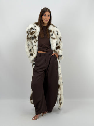 Pelliccia Lunga Animalier Lumina