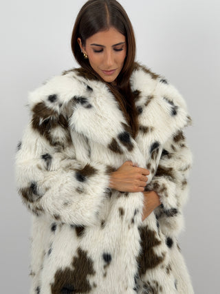 Pelliccia Lunga Animalier Lumina