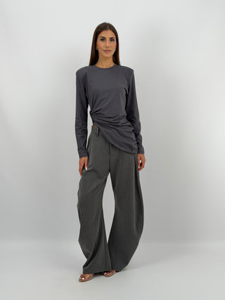 Pantalone Baggy Grigio Lumina