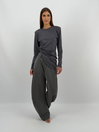 Pantalone Baggy Grigio Lumina