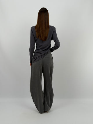 Pantalone Baggy Grigio Lumina