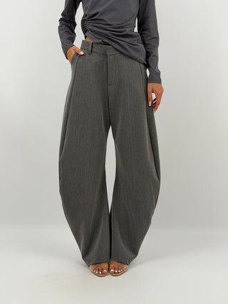 Pantalone Baggy Grigio Lumina