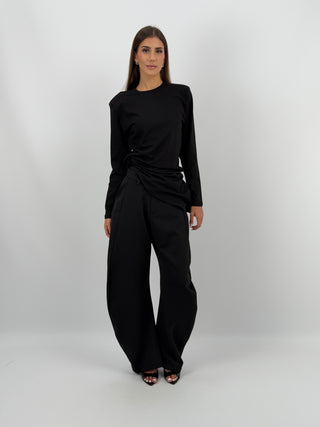 Pantalone Baggy Nero Lumina