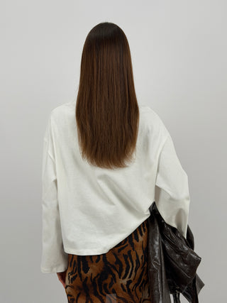 Maglia con Colletto Bianca Lumina