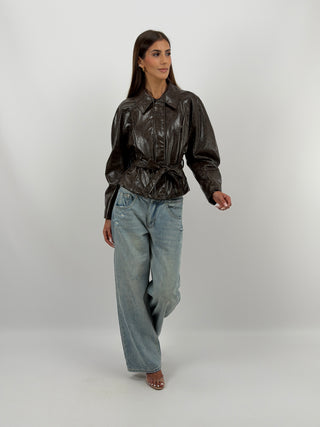 Jeans Double Waist Denim Chiaro