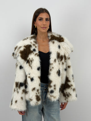 Pelliccia Corta Animalier Lumina