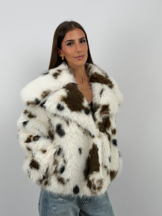 Pelliccia Corta Animalier Lumina