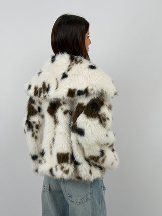 Pelliccia Corta Animalier Lumina