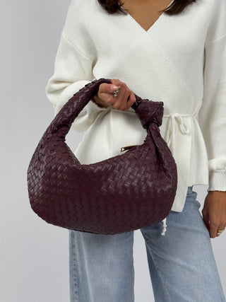 Borsa Knot Media Melanzana