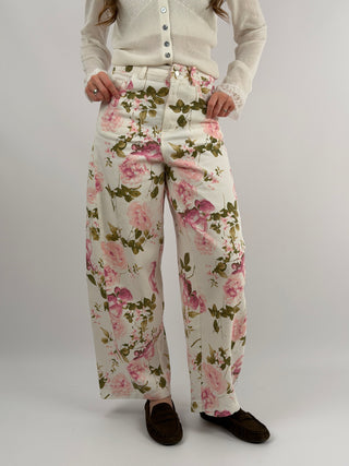 Jeans Lumina in Fantasia Floreale