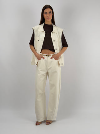 Jeans Barrel Lumina Panna