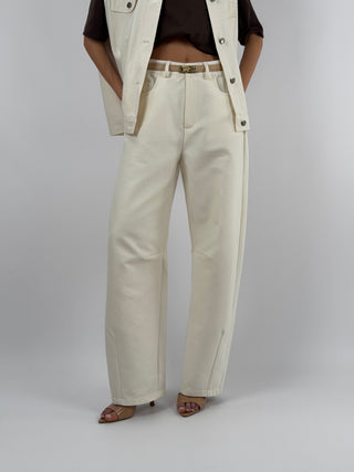 Jeans Barrel Lumina Panna