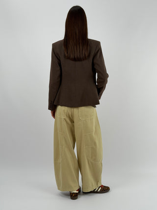 Jeans Balloon con Doppia Cintura