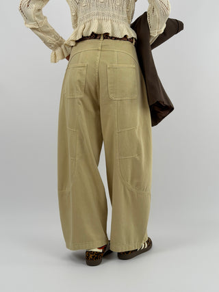 Jeans Balloon con Doppia Cintura