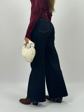 Jeans Wide Leg Eclipse Blu Scuro