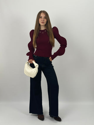 Jeans Wide Leg Eclipse Blu Scuro