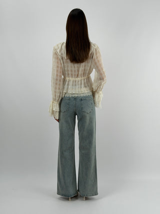 Jeans Star con Applicazioni Stelle