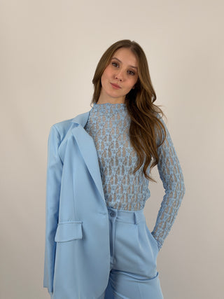 Maglia in Pizzo Azzurra