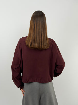 Pull à Col Bordeaux