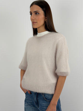 Kid's Ultrafine Mohair Short-Sleeved Jersey, Light Blue