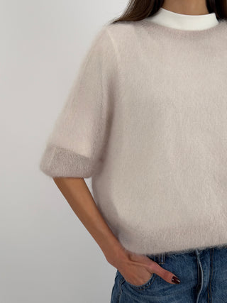 Kid's Ultrafine Mohair Short-Sleeved Jersey, Light Blue