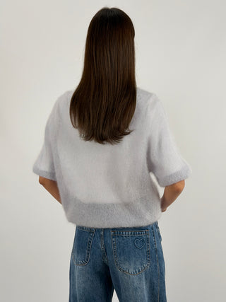 Kid's Ultrafine Mohair Short-Sleeved Jersey, Light Blue