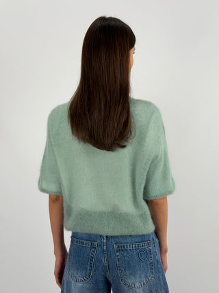 Kid's Ultrafine Mohair Short-Sleeved Jersey, Light Blue