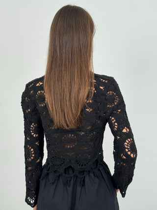 Maglia Crochet Ellie Nera