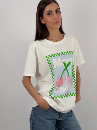 T-Shirt Over con Stampa Mon Cheri