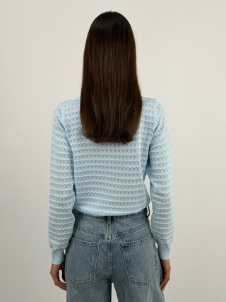 Maglia con Colletto Azzurra