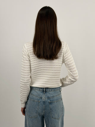 Maglia con Colletto Bianca