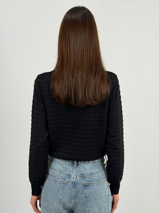 Maglia con Colletto Nera