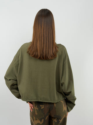 Pull à Col Vert Militaire