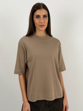 Black Wide Sleeve Cotton T-Shirt