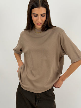 Black Wide Sleeve Cotton T-Shirt