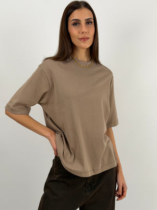 Black Wide Sleeve Cotton T-Shirt