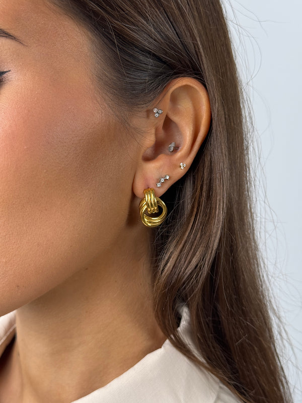 Orecchini Triple Hoop