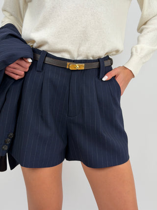 Shorts Lumina Gessato Blu