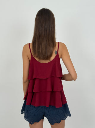 Shorts in Sangallo con Cintura Blu