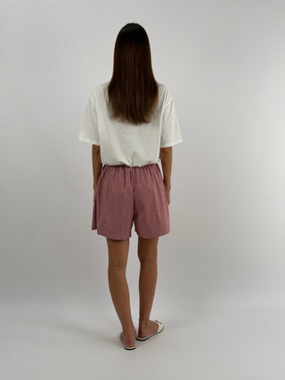 Shorts a Righe Bordeaux