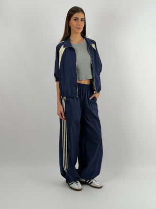 Pantalone Sportivo Blu con Bande Lumina