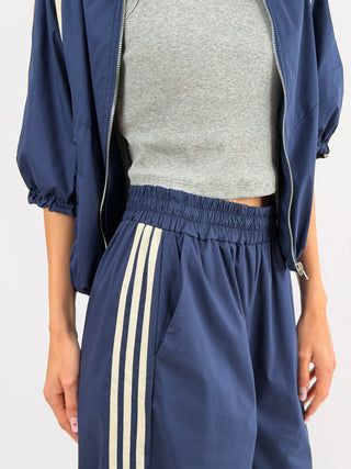 Set Giacca e Pantalone Sportivo Blu con Bande Lumina